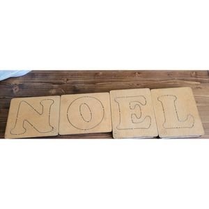 Accucut Dies Wood Block Foam Die Carefree 4" NOEL